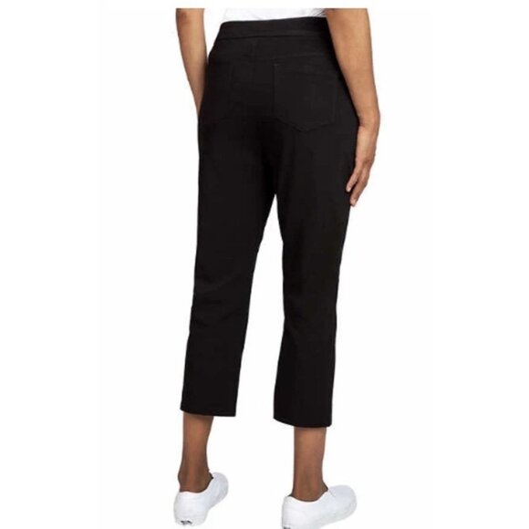 NEW Mario Serrani Women's S Black Comfort Stretch Capri Pants 23" Inseam - Picture 3 of 12